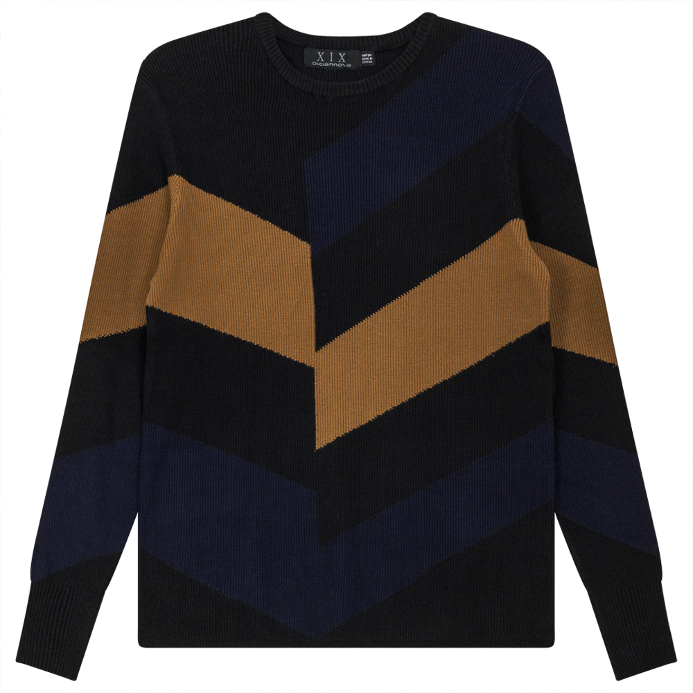 Diagonal Stripe Sweater