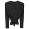 Wrap Pointelle Knit Top