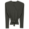 Wrap Pointelle Knit Top