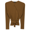 Wrap Pointelle Knit Top