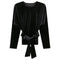 Velour Wrap Top