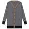 Sweater Knit Herringbone Design Cardigan