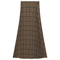 Plaid Accordion Pleated Midi Skirt