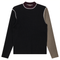 Mock Neck Color Blocked Sweater
