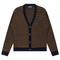 Stripped Knit Combo Cardigan