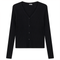 Cropped Knit Ribbed Cardigan