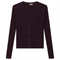 Cropped Knit Ribbed Cardigan