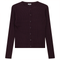 Cropped Knit Ribbed Cardigan