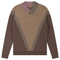 V Neck Color Block Sweater