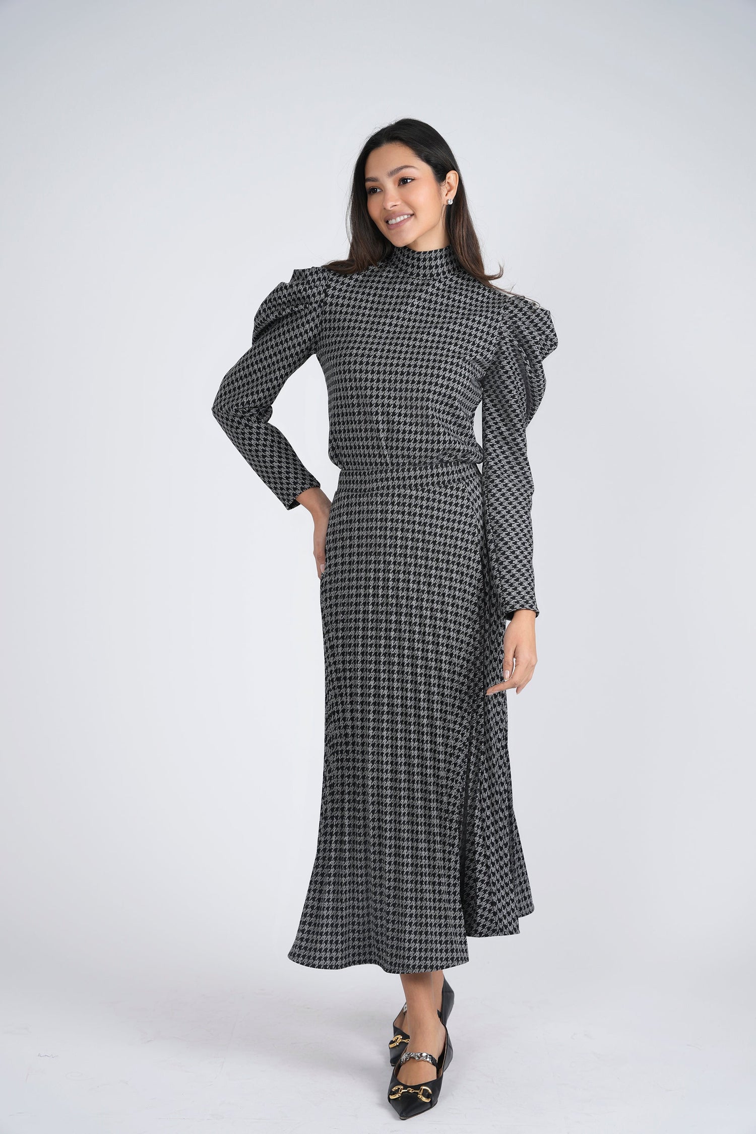 Knit Hound Tooth 2 PC Set