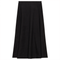 Suede A-Line Midi Skirt