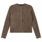 Ladies Suede Zip Jacket