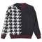 Houndstooth Color Blocked Sweater