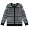 Hounstooth Combo Knit Cardigan