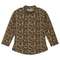 Multi Flower Print Mock Neck Top