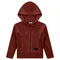 Velour Hoody Cardigan