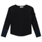 Contrast Cuffs Rib Top