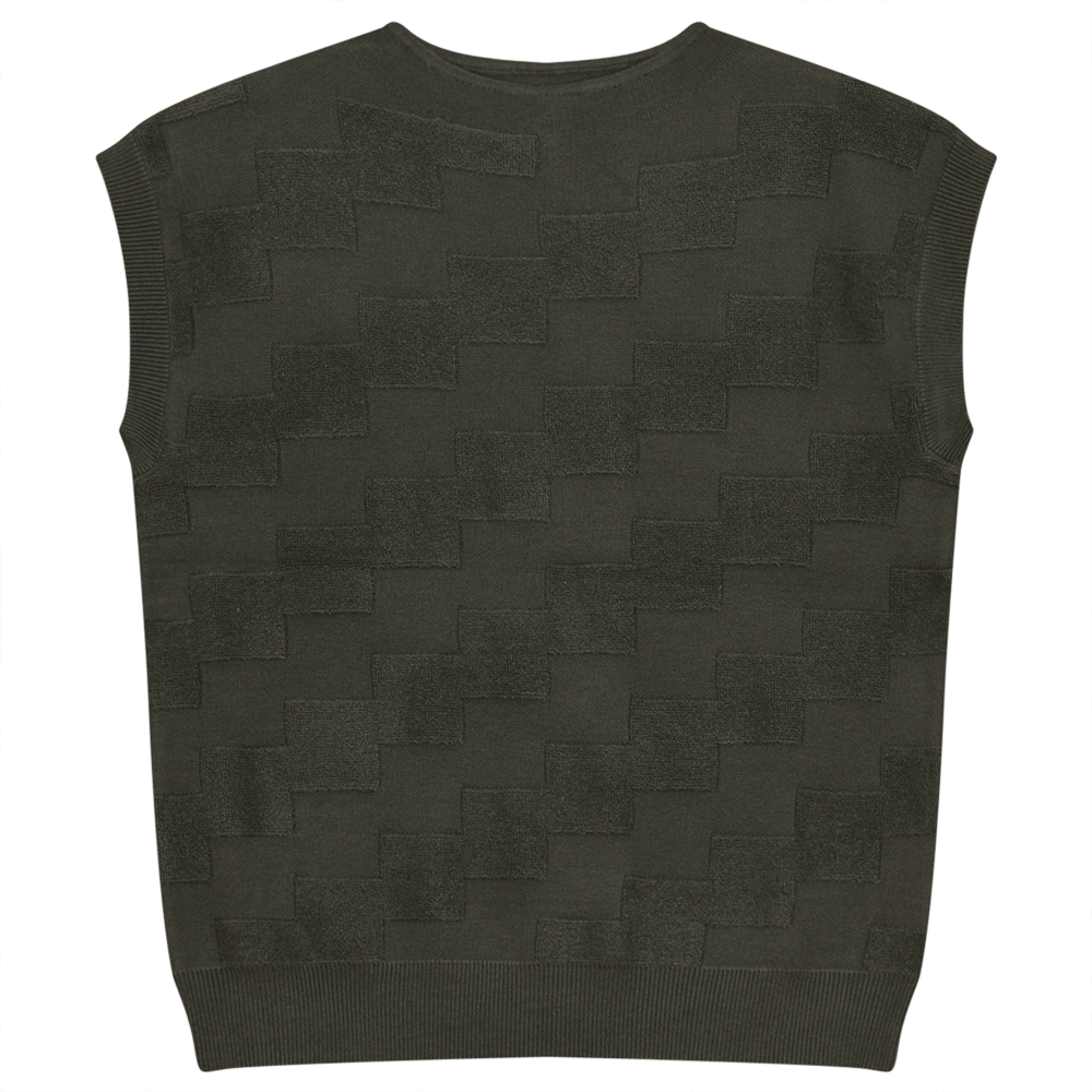 Textured Knit Vest