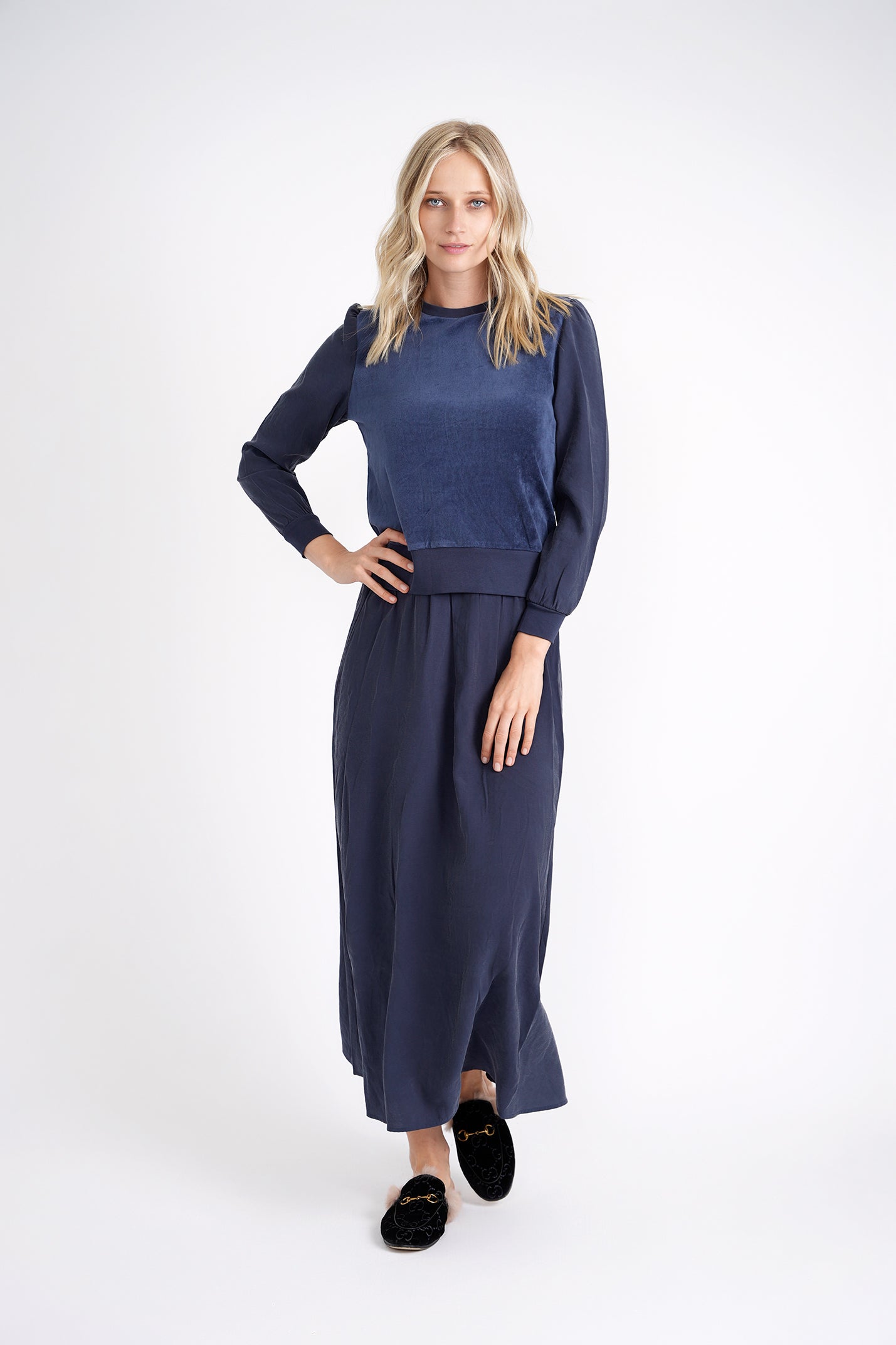 Cotton Velour Top