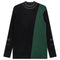 Maternity Ribbed Color Blocked Knit Sweater