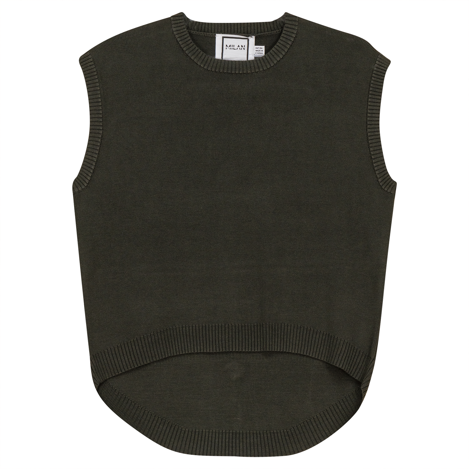 Knit High Low Vest