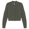 Cropped Sweatshirt Cardigan