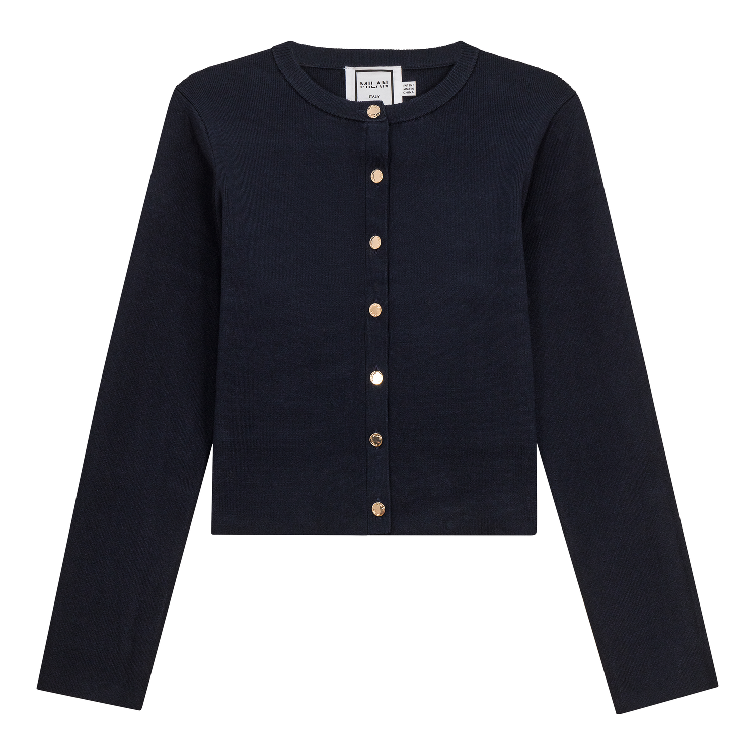 Cropped Knit Cardigan