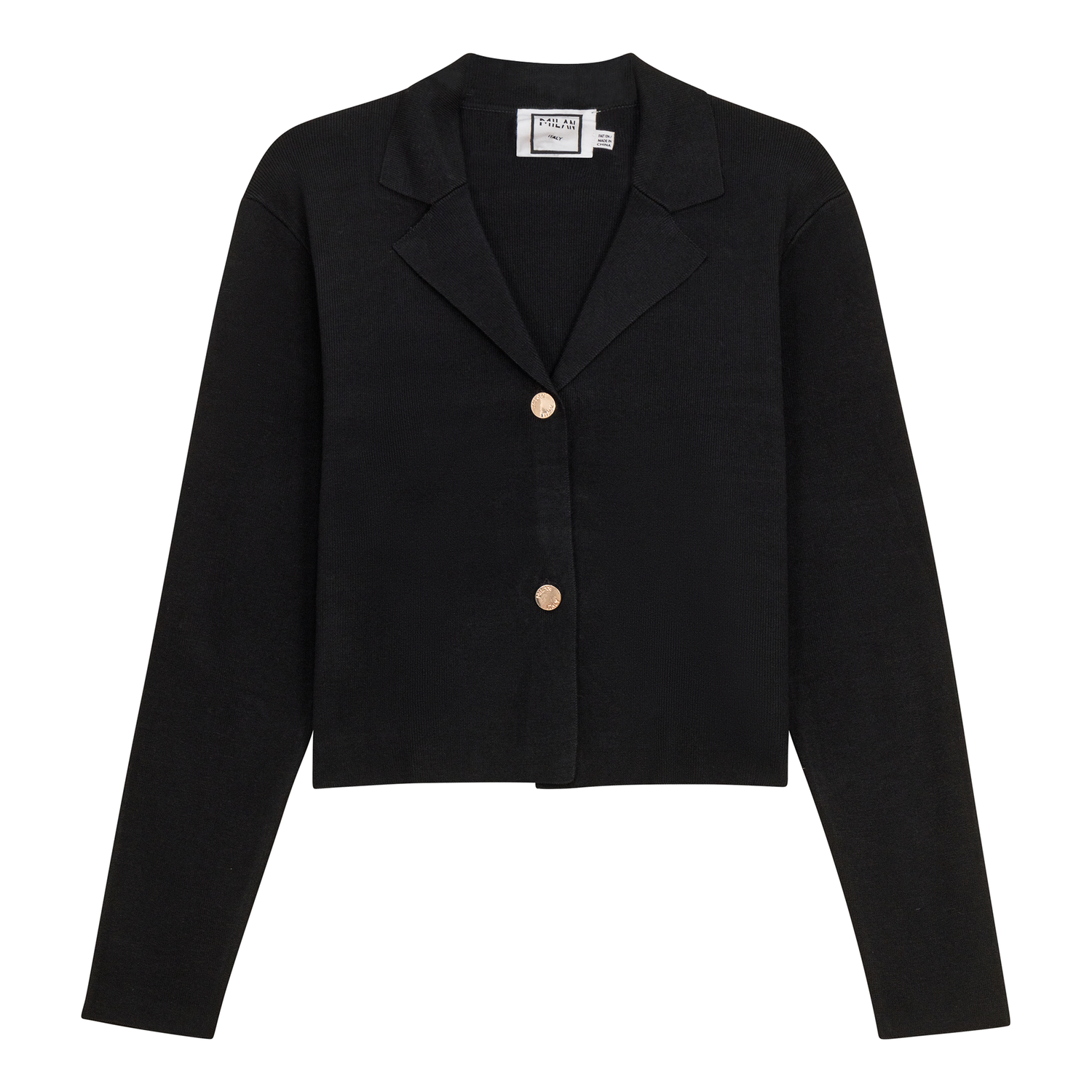 Cropped Knit Blazer