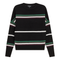 Striped Drop Shoulder Knit Sweater