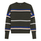 Striped Drop Shoulder Knit Sweater