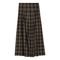 Paneled Midi Plaid Skirt