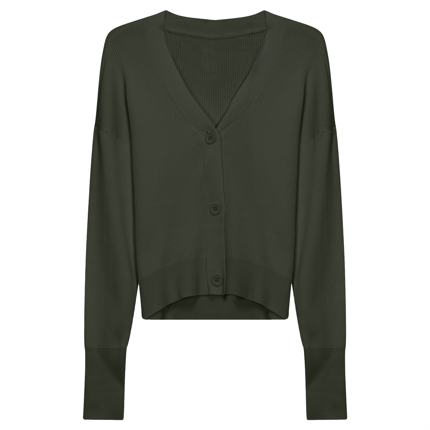 Cropped Drop Shoulder Sweater