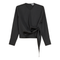 Satin Wrap Blouse