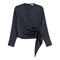 Satin Wrap Blouse