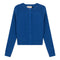 Cropped Ribbed Knit Cardigan