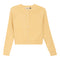 Cropped Ribbed Knit Cardigan
