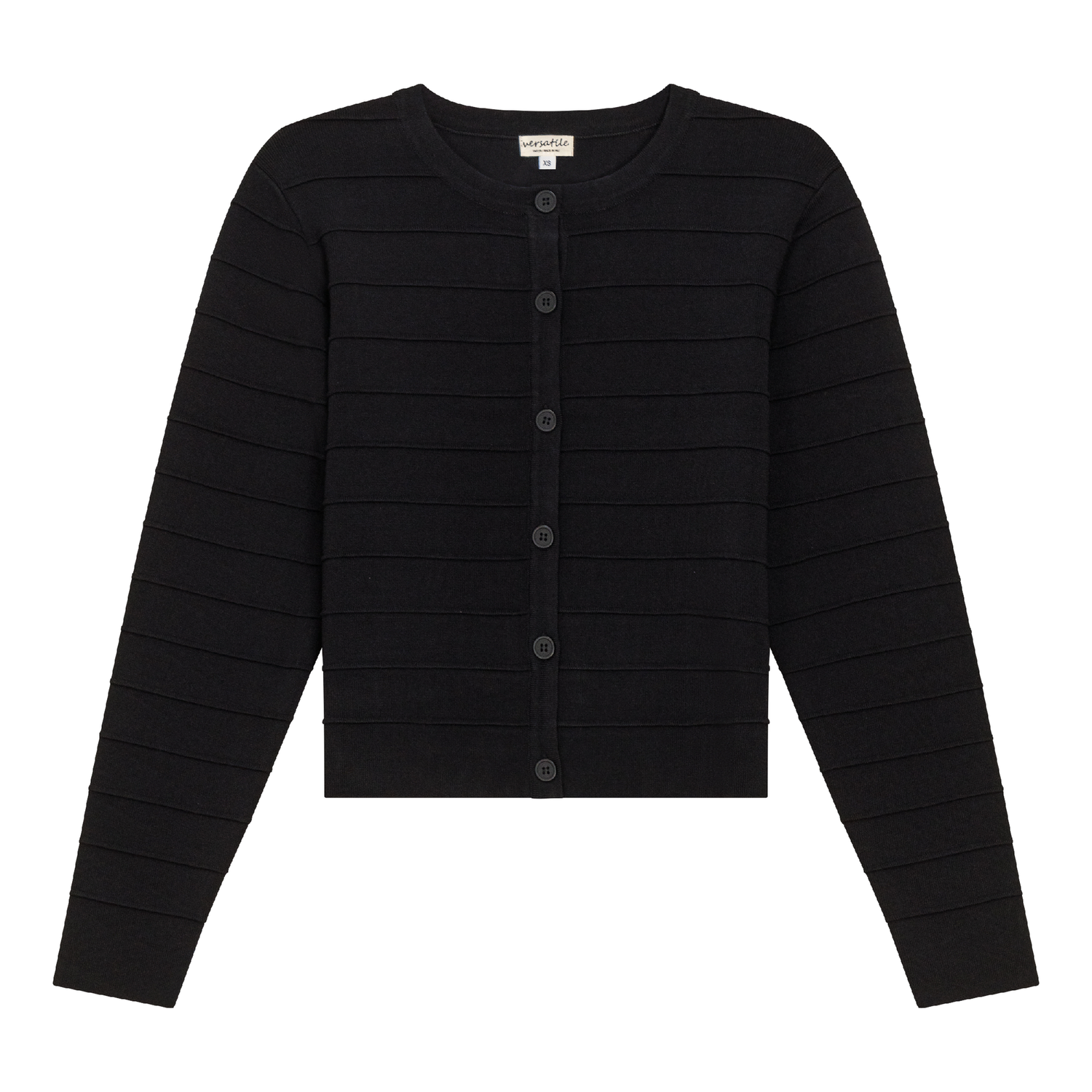 Ribbed Knit Cropped Cardigan