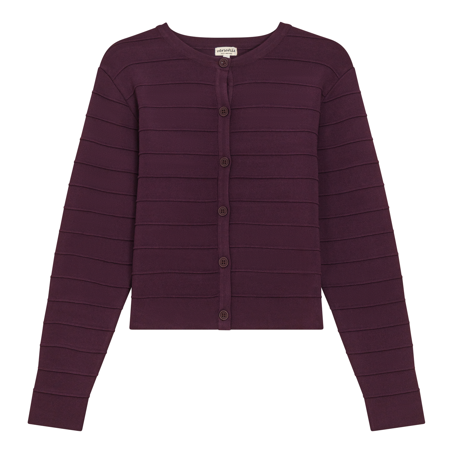 Ribbed Knit Cropped Cardigan