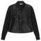 Cropped Leather Combo Jacket