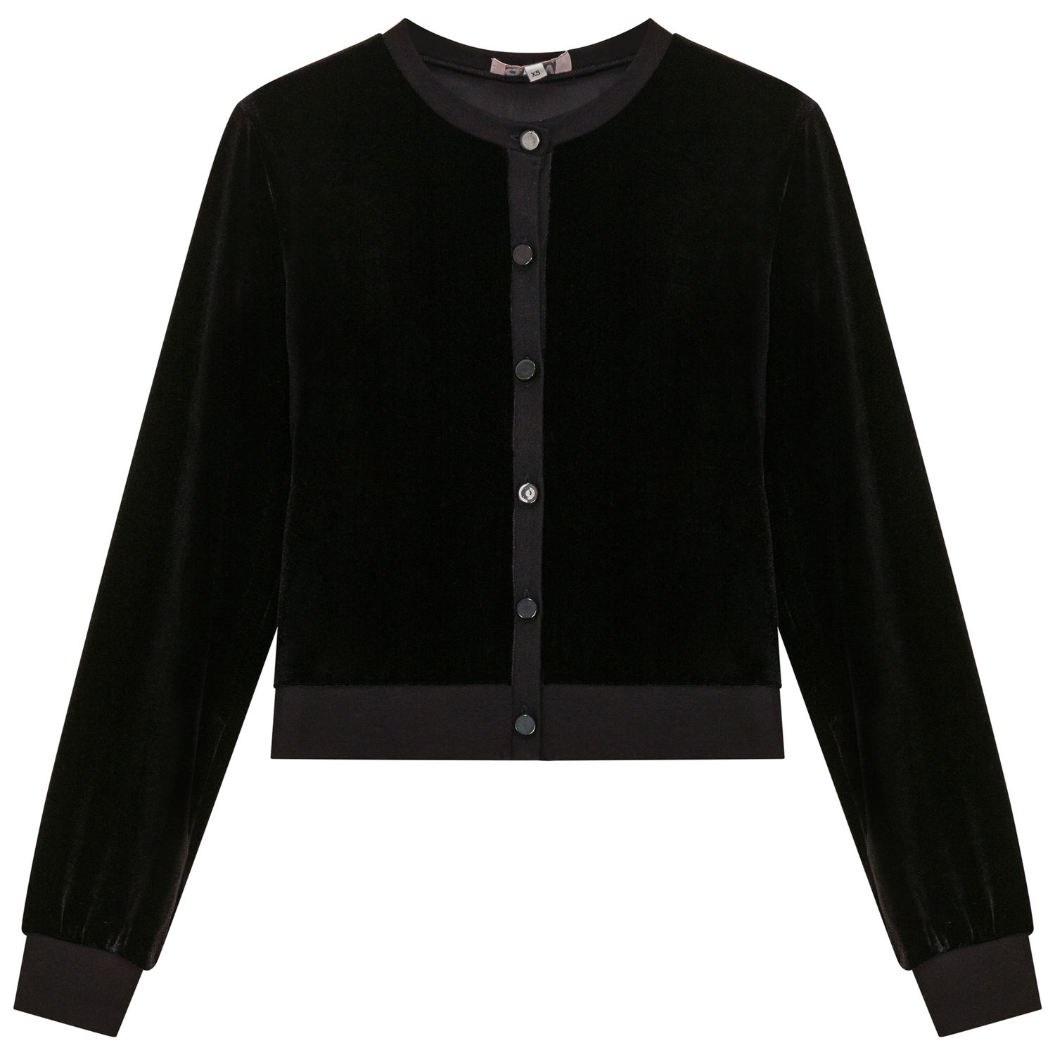 Slinky Velour Crop Cardigan