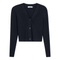 Cropped Ribbed Cardigan