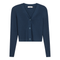 Cropped Ribbed Cardigan