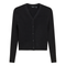 High V Cropped Ribbed Cardigan
