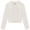 Cropped Knit Collar Cardigan