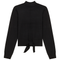 Mock Neck Tie Sweater