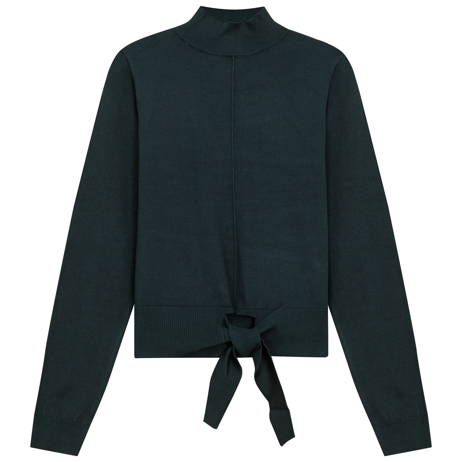 Mock Neck Tie Sweater