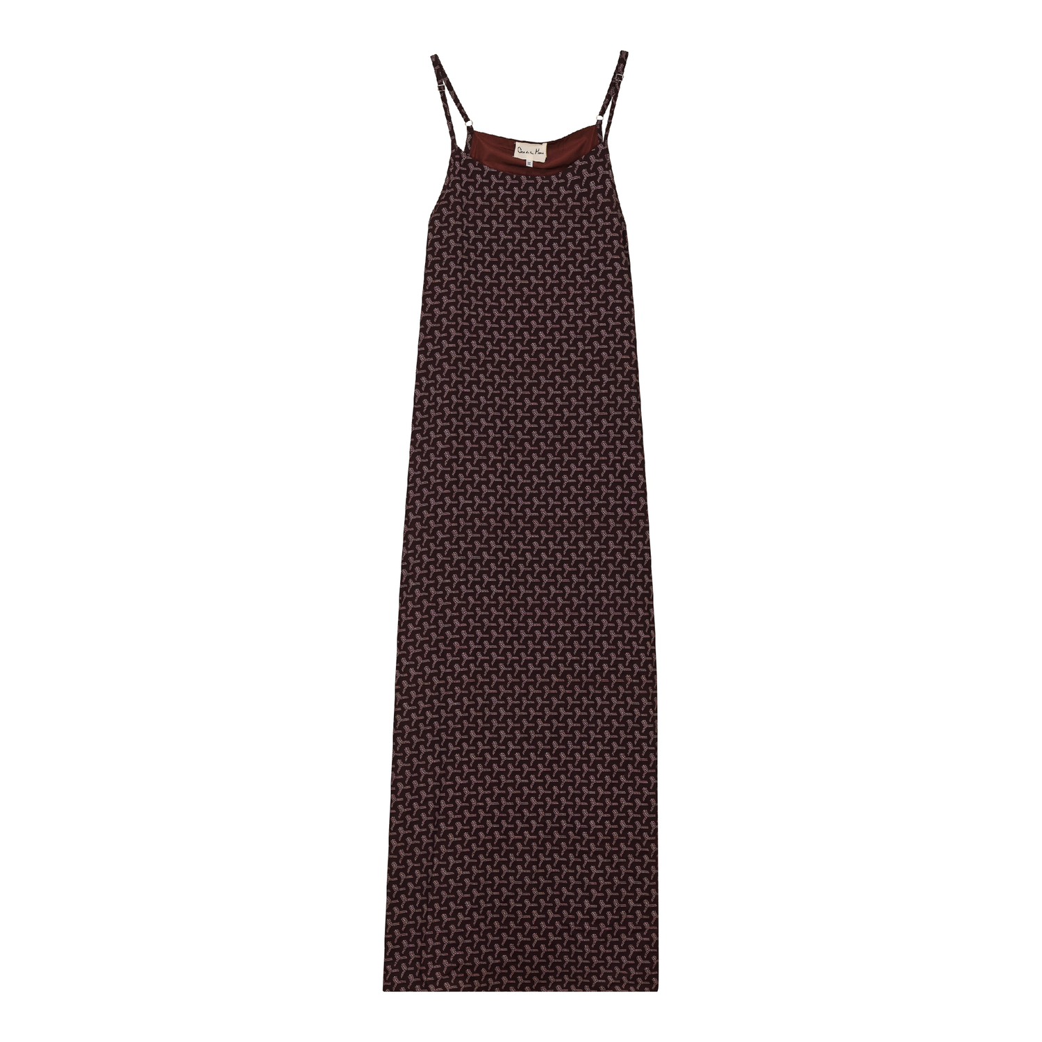 Printed Chiffon Maxi Slip Jumper