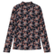 Printed Knit Mock Neck Tee