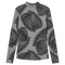 Printed Knit Mock Neck Tee