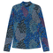 Printed Knit Mock Neck Tee